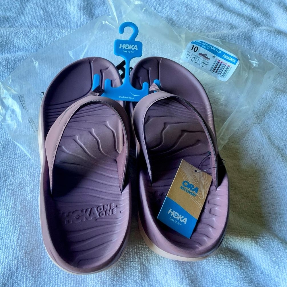 Hoka Wistful Mauve Recovery Flip Flops